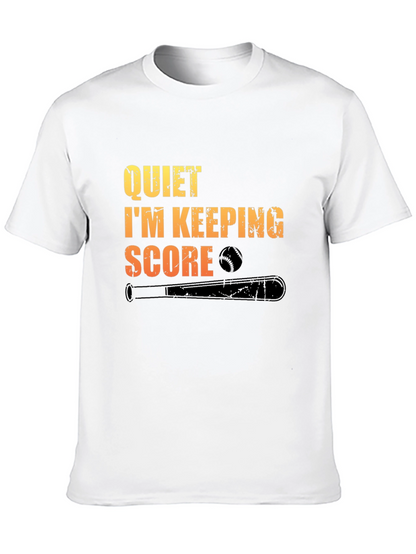 Quiet Im Keeping Score Baseball T-Shirt