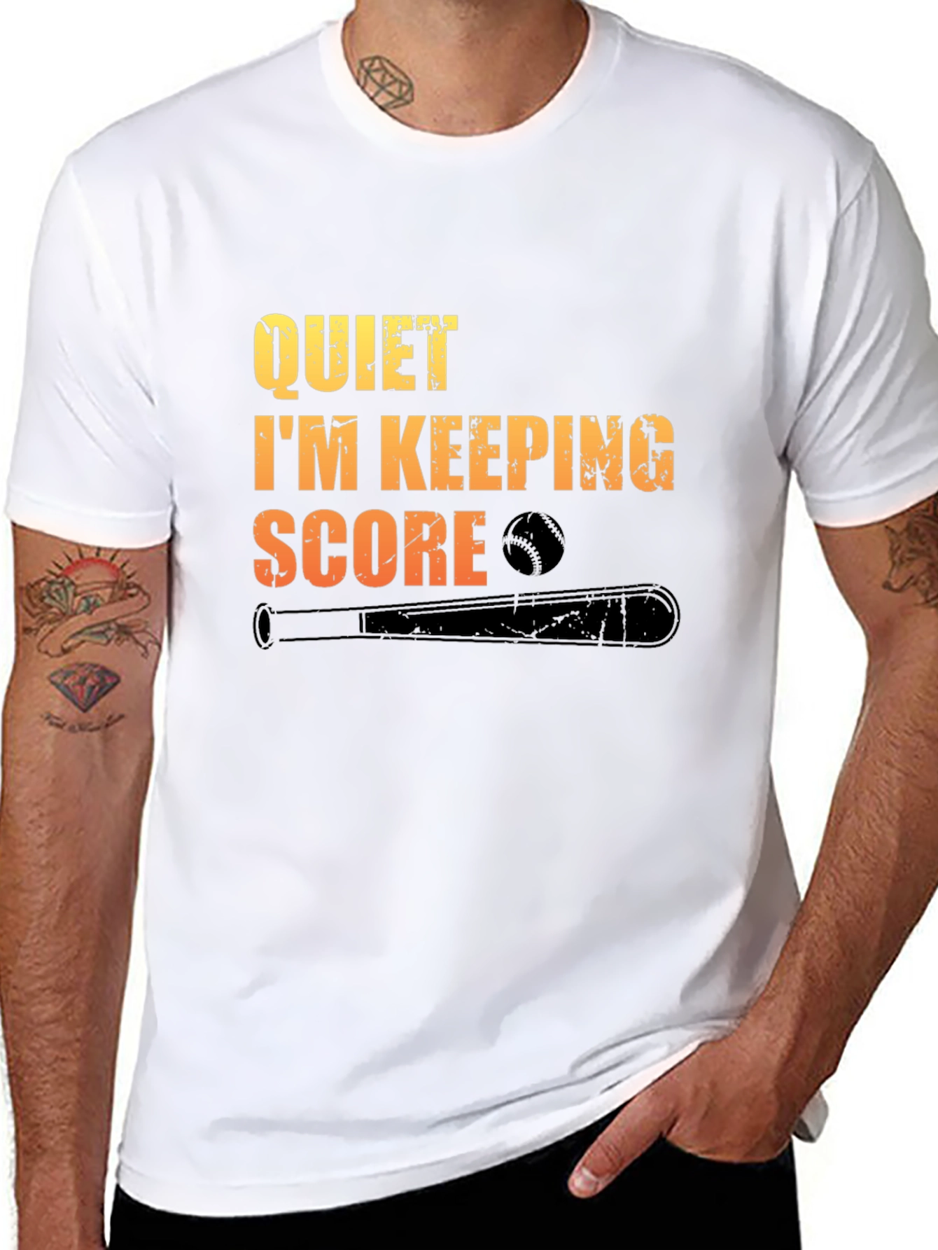 Quiet Im Keeping Score Baseball T-Shirt