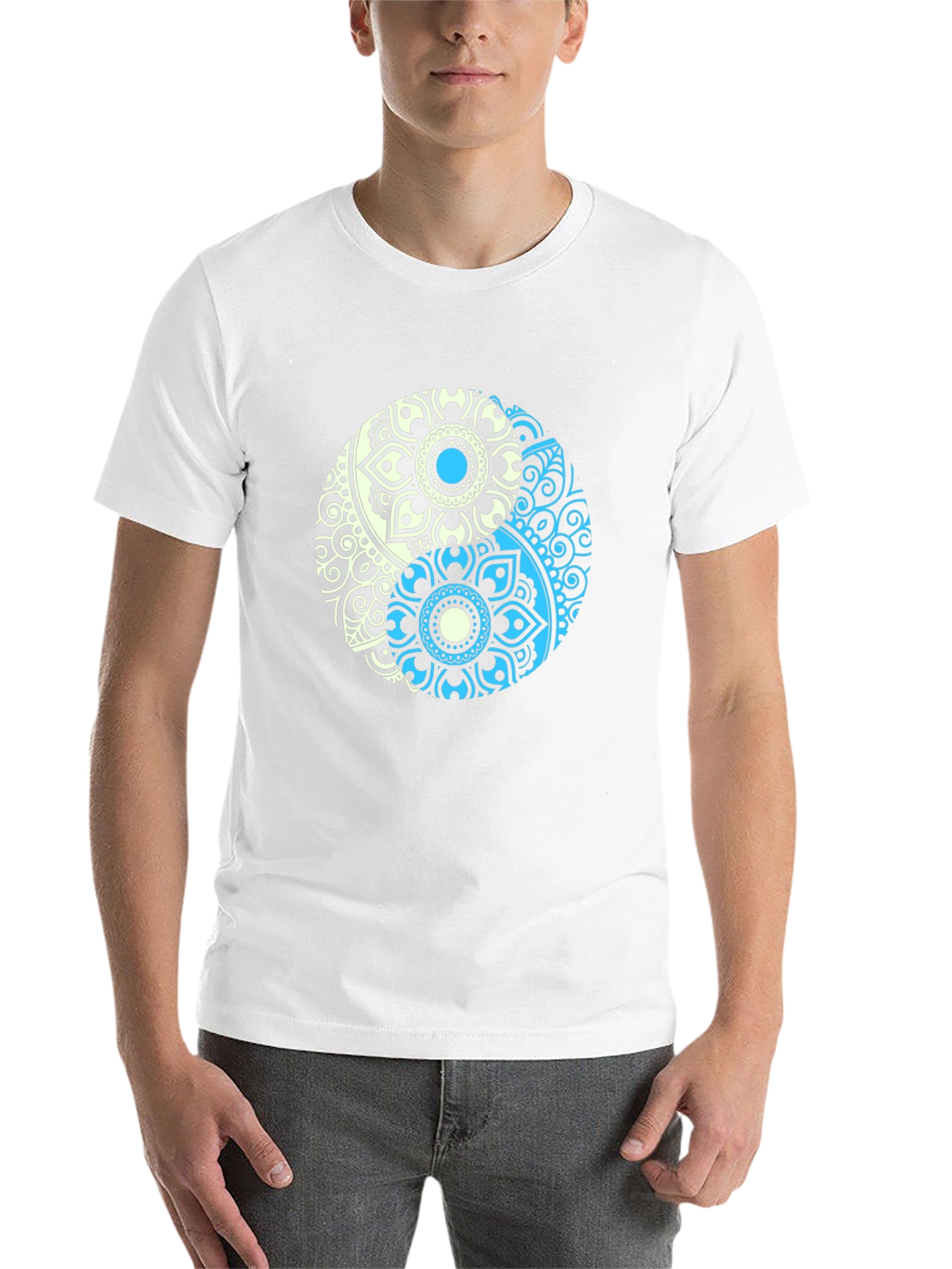 Yin Yang Mandala Graphic T-Shirt - Relaxed Fit
