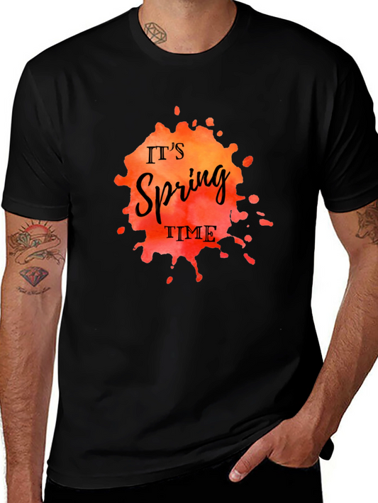 Its Spring Time Black T-Shirt