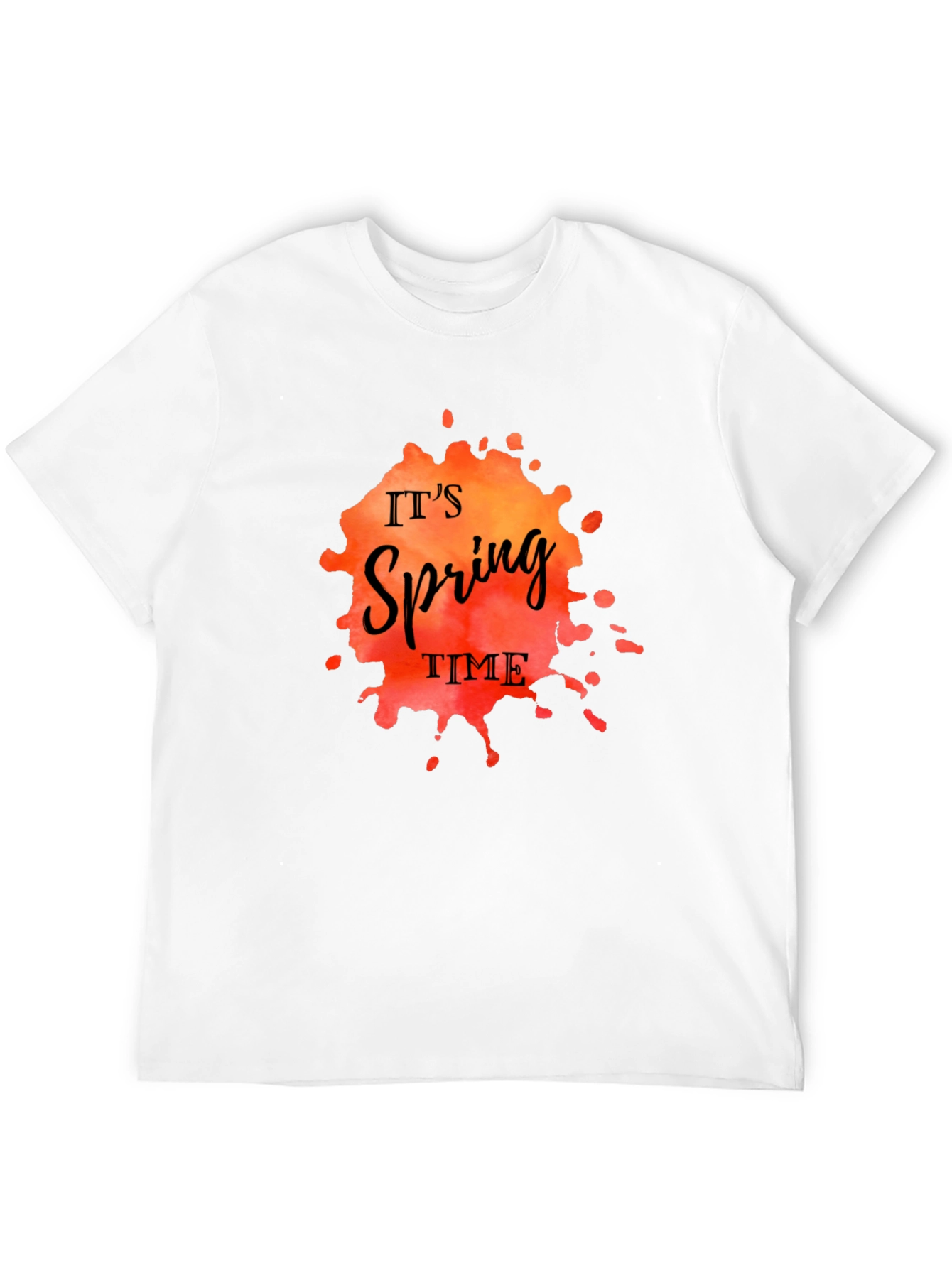 Its Spring Time Black T-Shirt