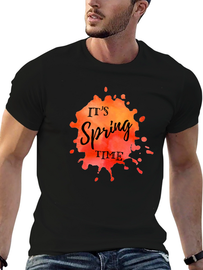 Its Spring Time Black T-Shirt
