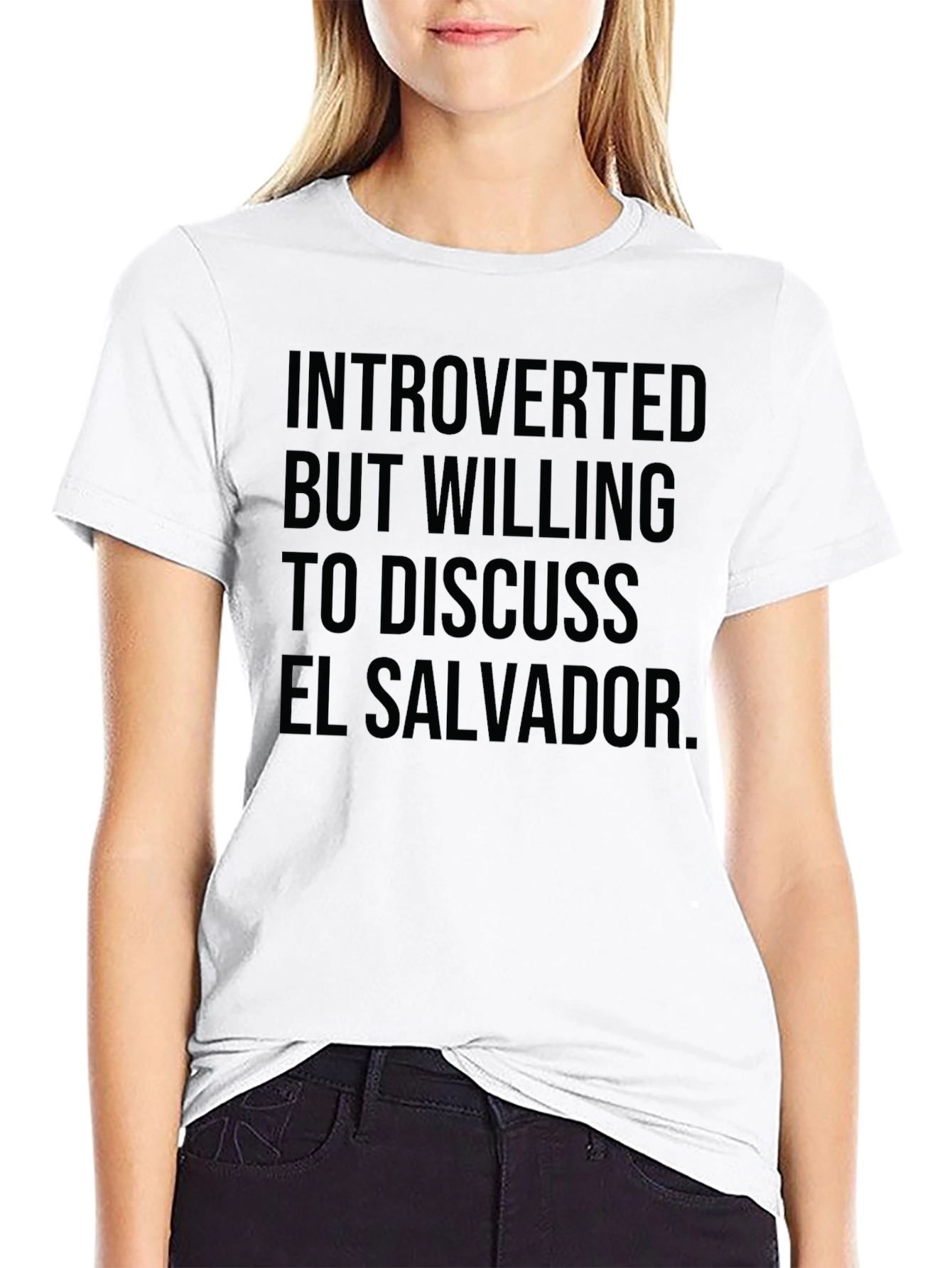 Introverted But Willing to Discuss El Salvador T-Shirt