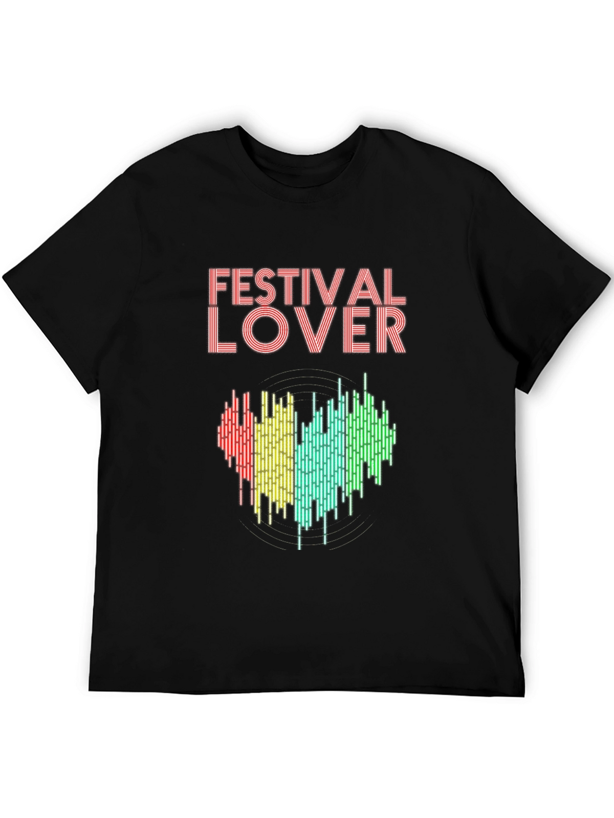 Festival Lover Heartbeat T-Shirt - Music Event Tee