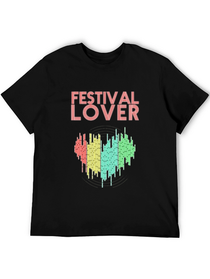 Festival Lover Heartbeat T-Shirt - Music Event Tee