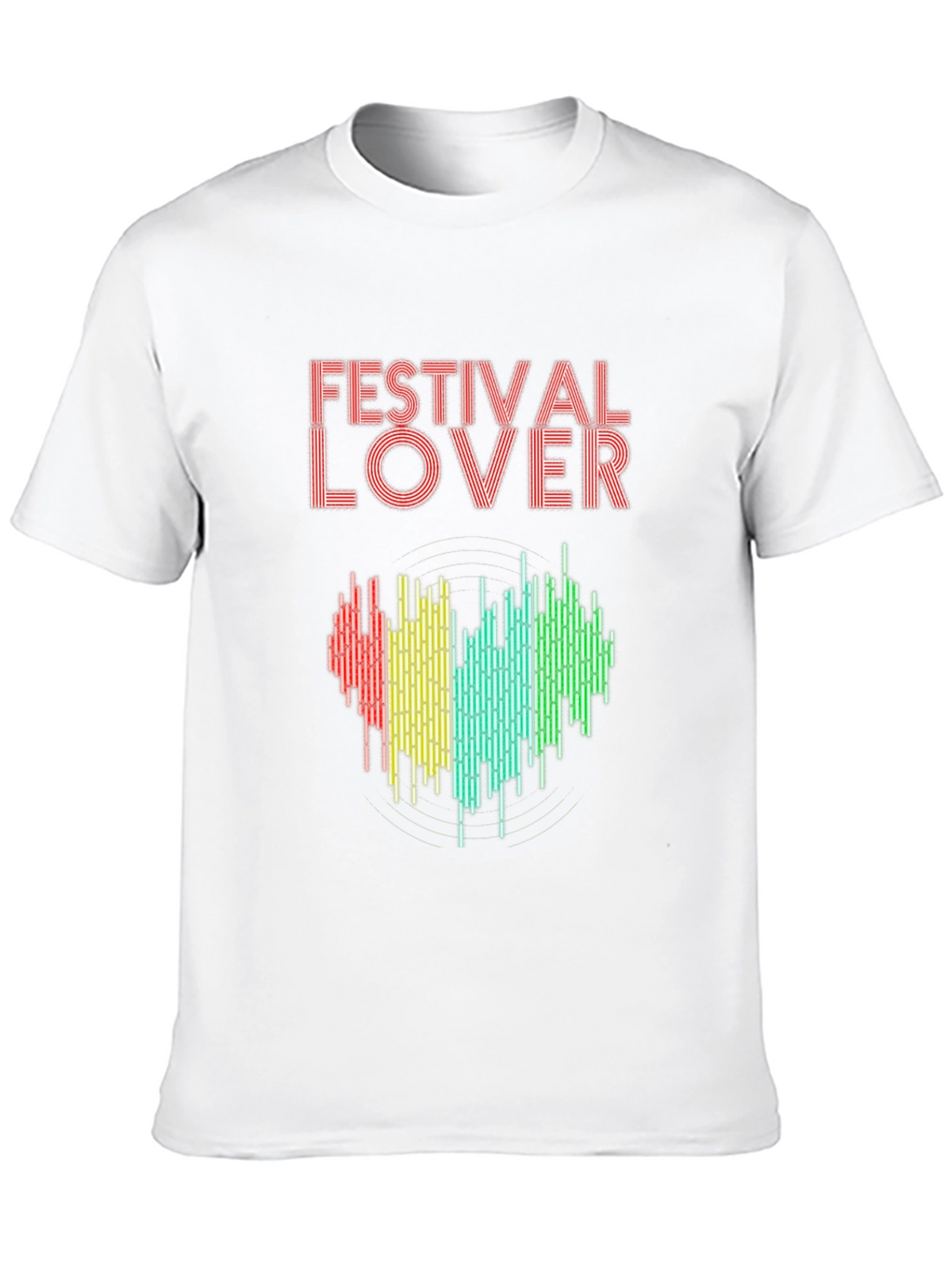 Festival Lover Heartbeat T-Shirt - Music Event Tee