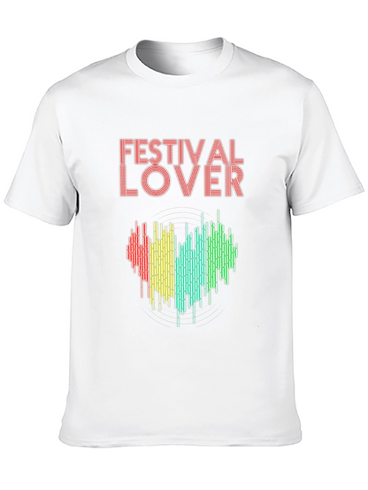 Festival Lover Heartbeat T-Shirt - Music Event Tee