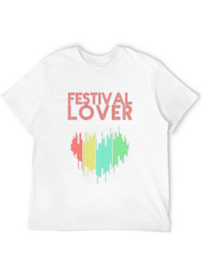 Festival Lover Heartbeat T-Shirt - Music Event Tee