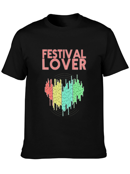 Festival Lover Heartbeat T-Shirt - Music Event Tee