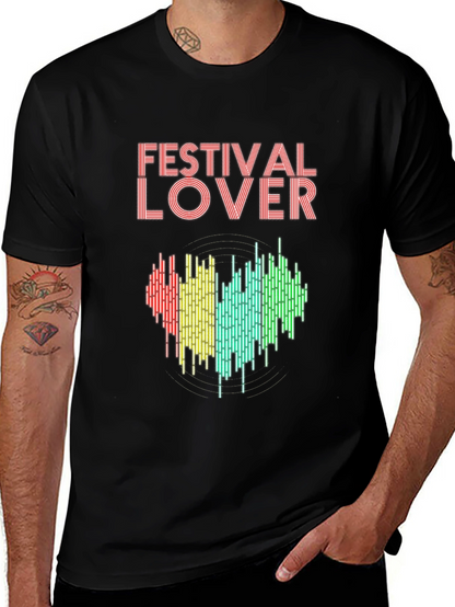 Festival Lover Heartbeat T-Shirt - Music Event Tee