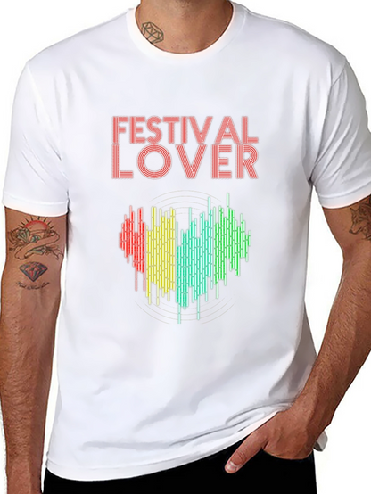 Festival Lover Heartbeat T-Shirt - Music Event Tee