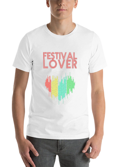 Festival Lover Heartbeat T-Shirt - Music Event Tee
