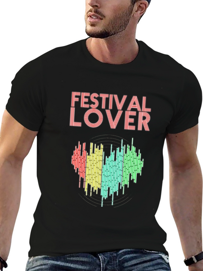 Festival Lover Heartbeat T-Shirt - Music Event Tee