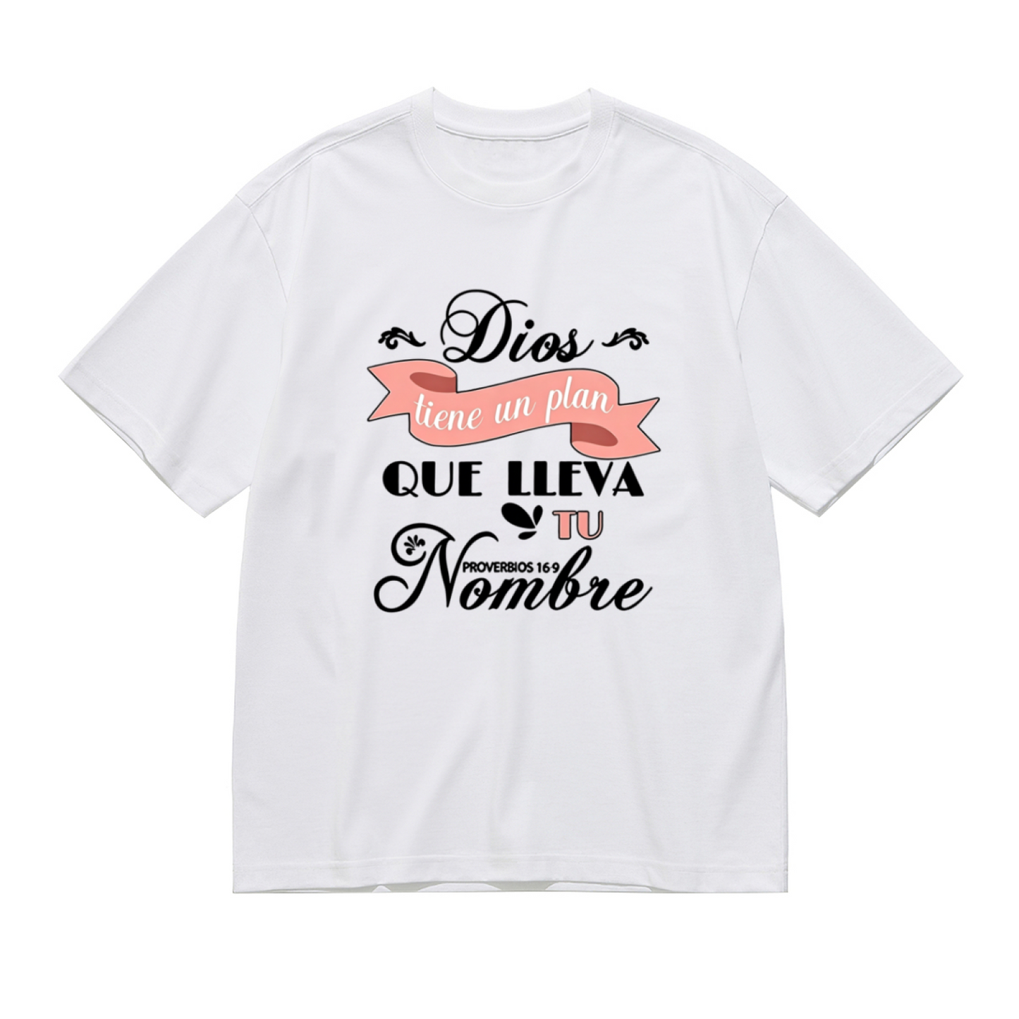Spanish Inspirational Bible Quote Dios Tiene Un Plan Plus Size Women Printed T-Shirt