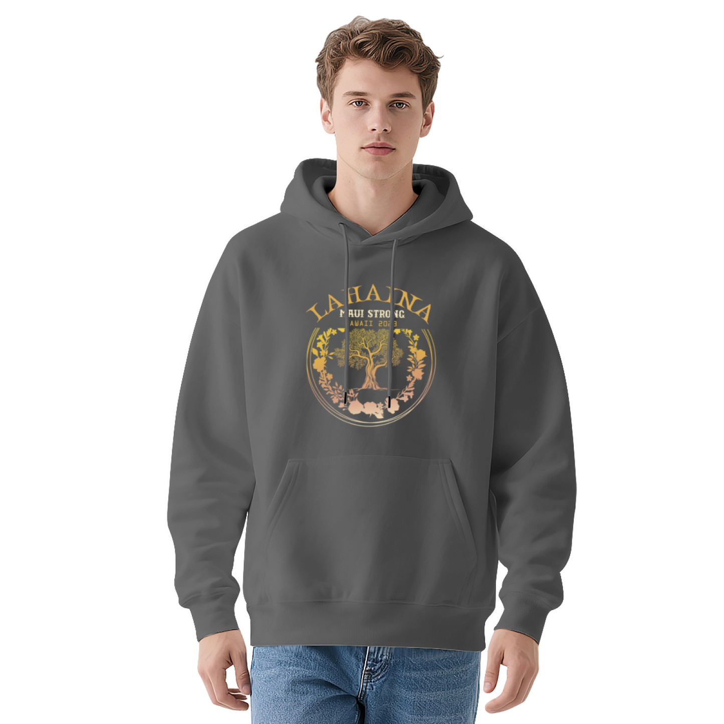 Golden King Crown Streetwear Hoodie, Unisex Comfort Fashion Pullover