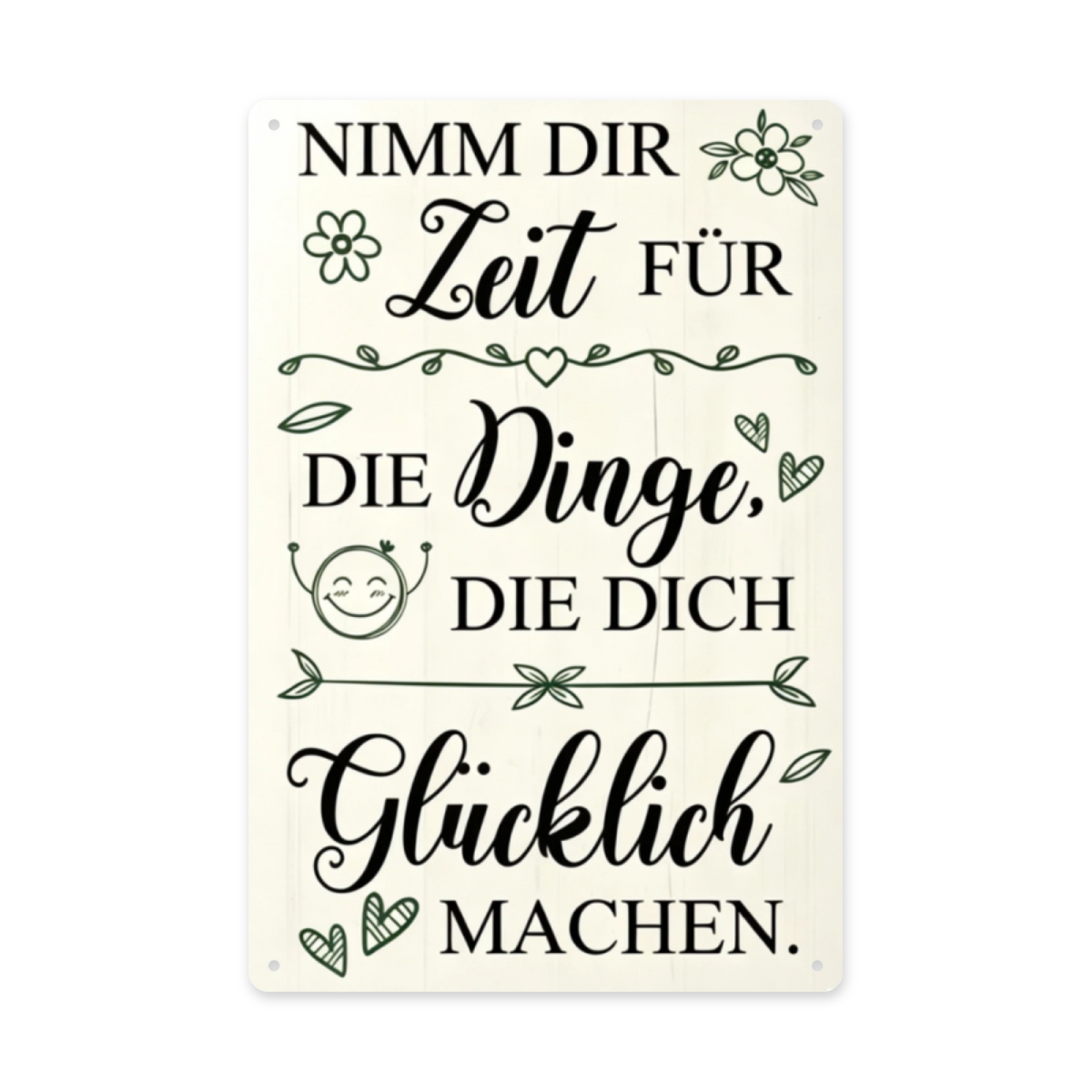 Floral Dragonfly Brave Dream Quote Vintage Metal Tin Sign Encouragement Wall Plaque