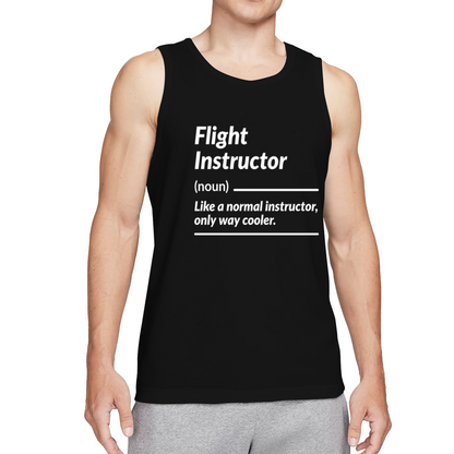Funny Flight Instructor Definition Aviation Men Tank