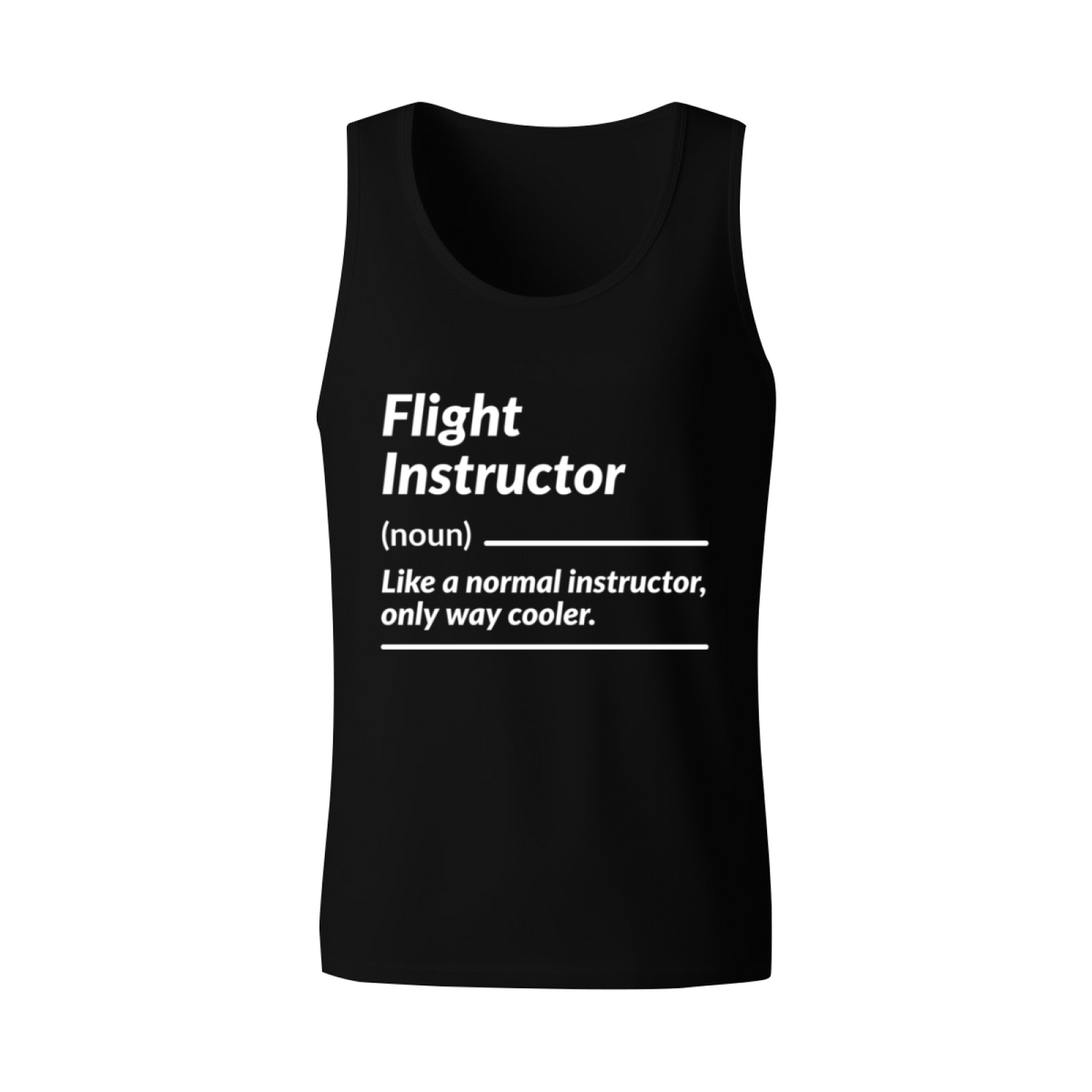 Funny Flight Instructor Definition Aviation Men Tank