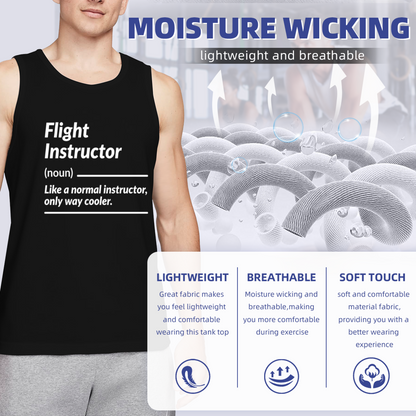 Funny Flight Instructor Definition Aviation Men Tank