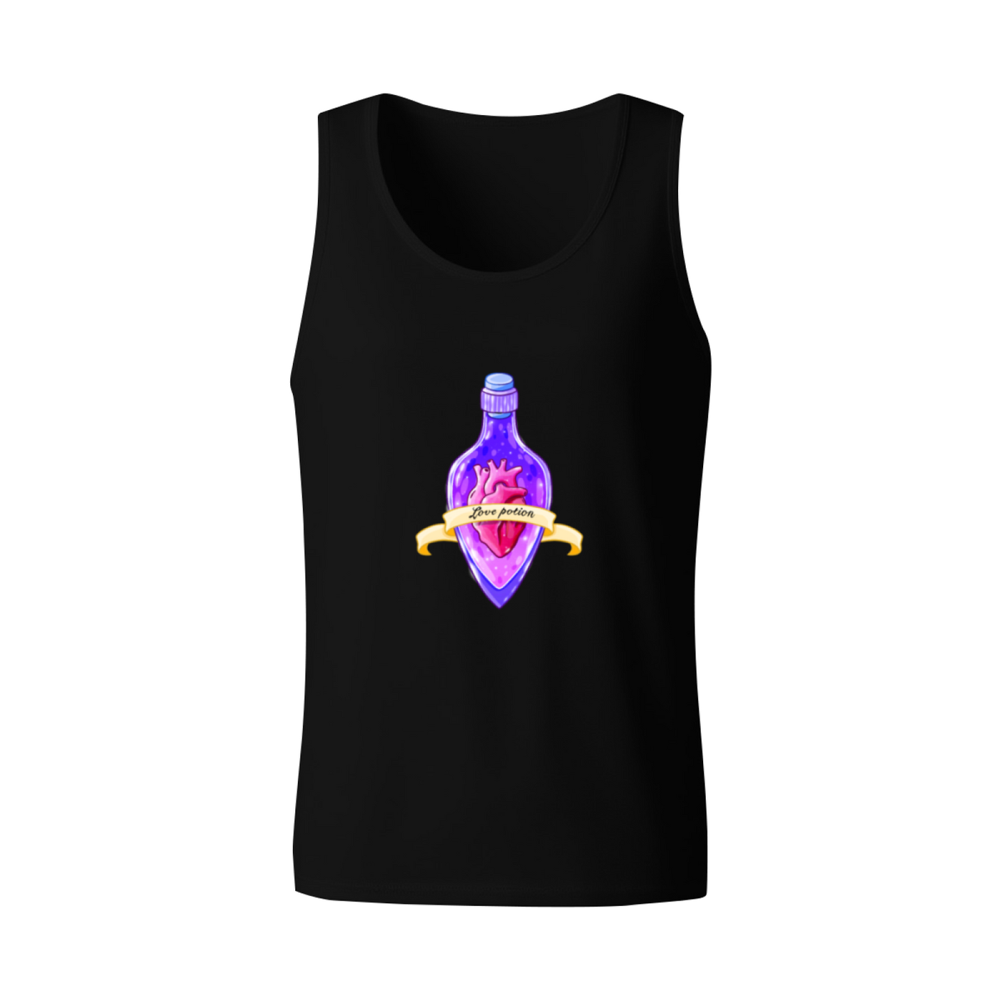 Magic Love Potion Heart Bottle Fantasy Graphic Tank