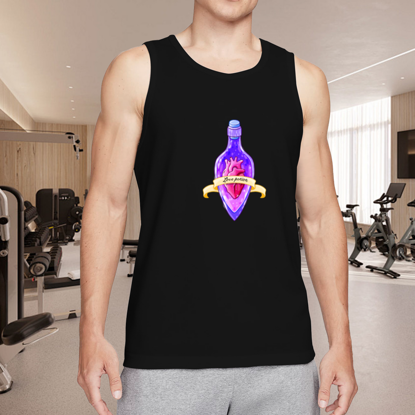 Magic Love Potion Heart Bottle Fantasy Graphic Tank