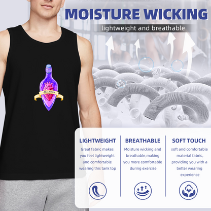 Magic Love Potion Heart Bottle Fantasy Graphic Tank