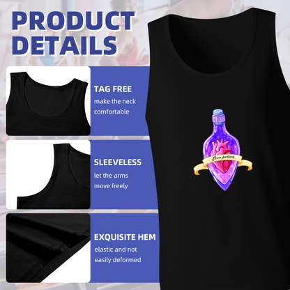 Magic Love Potion Heart Bottle Fantasy Graphic Tank