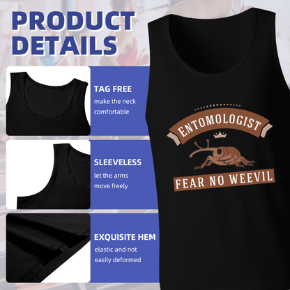 Entomologist Fear No Weevil Bug Lover Funny Insect Tank Top