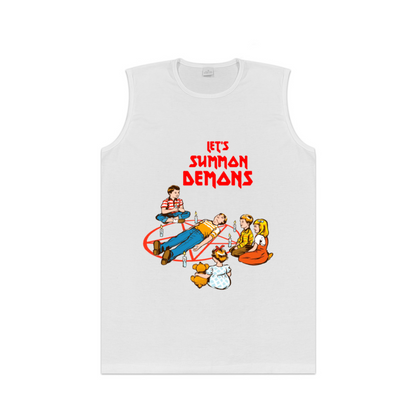Retro Horror Let¡¯s Summon Demons Kids Ritual Funny Tank Top