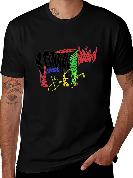 Strong Rhino Graphic T-Shirt
