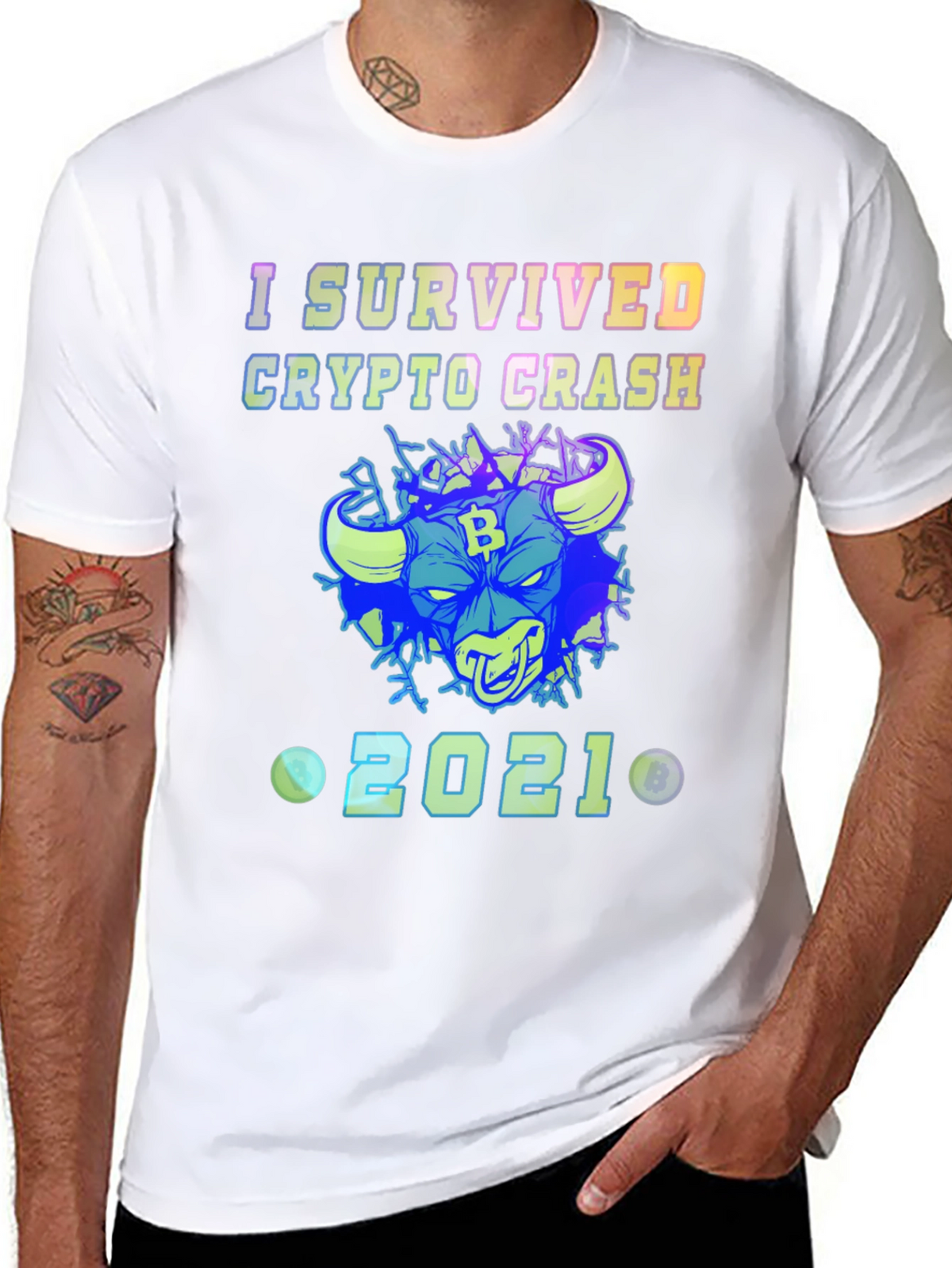 I Survived Crypto Crash 2021 T-Shirt