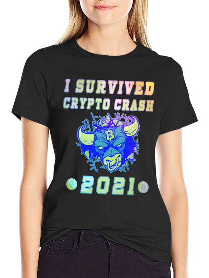I Survived Crypto Crash 2021 T-Shirt