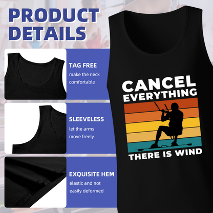 Cancel Everything There Is Wind Retro Kitesurfing Tank For Guys