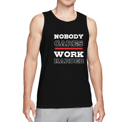 Nobody Cares Work Harder Hustle Gym Tank Top