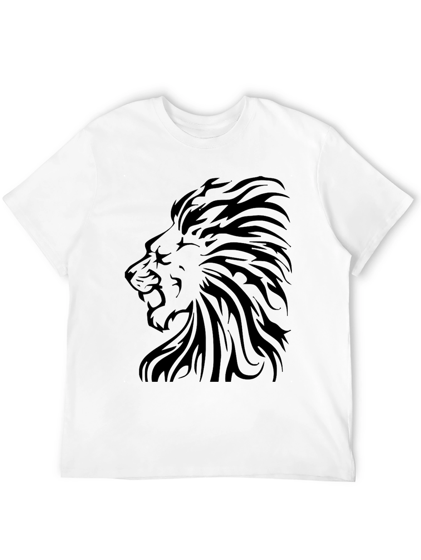 Lion Graphic Tee - Stylish Black T-Shirt