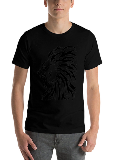 Lion Graphic Tee - Stylish Black T-Shirt