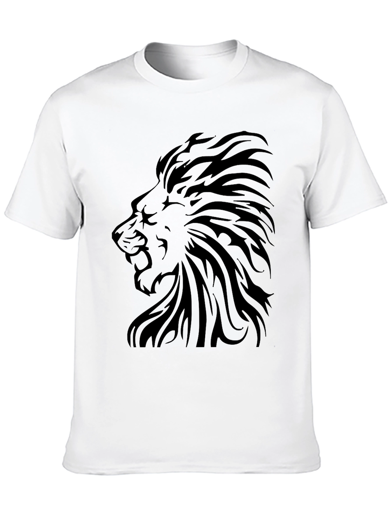 Lion Graphic Tee - Stylish Black T-Shirt