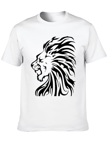 Lion Graphic Tee - Stylish Black T-Shirt