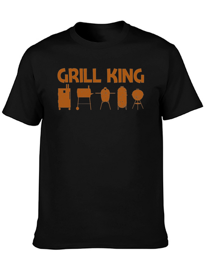 Grill King BBQ T-Shirt - Smoker Grill Design