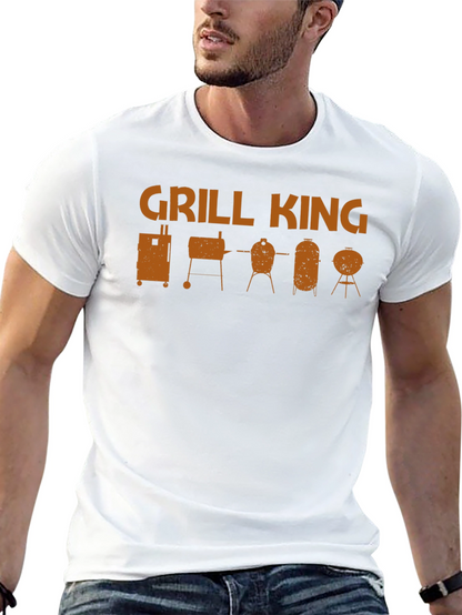 Grill King BBQ T-Shirt - Smoker Grill Design