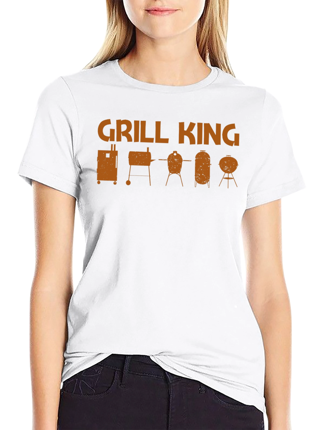 Grill King BBQ T-Shirt - Smoker Grill Design