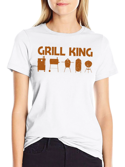 Grill King BBQ T-Shirt - Smoker Grill Design