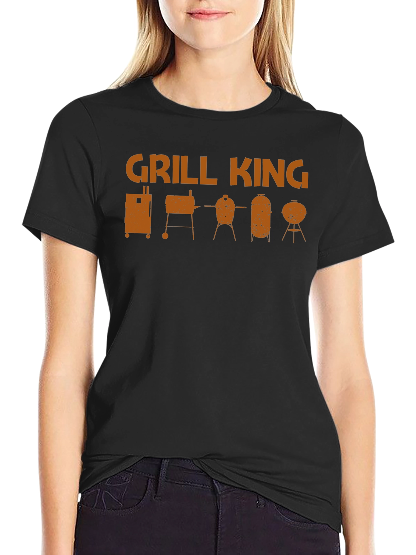 Grill King BBQ T-Shirt - Smoker Grill Design