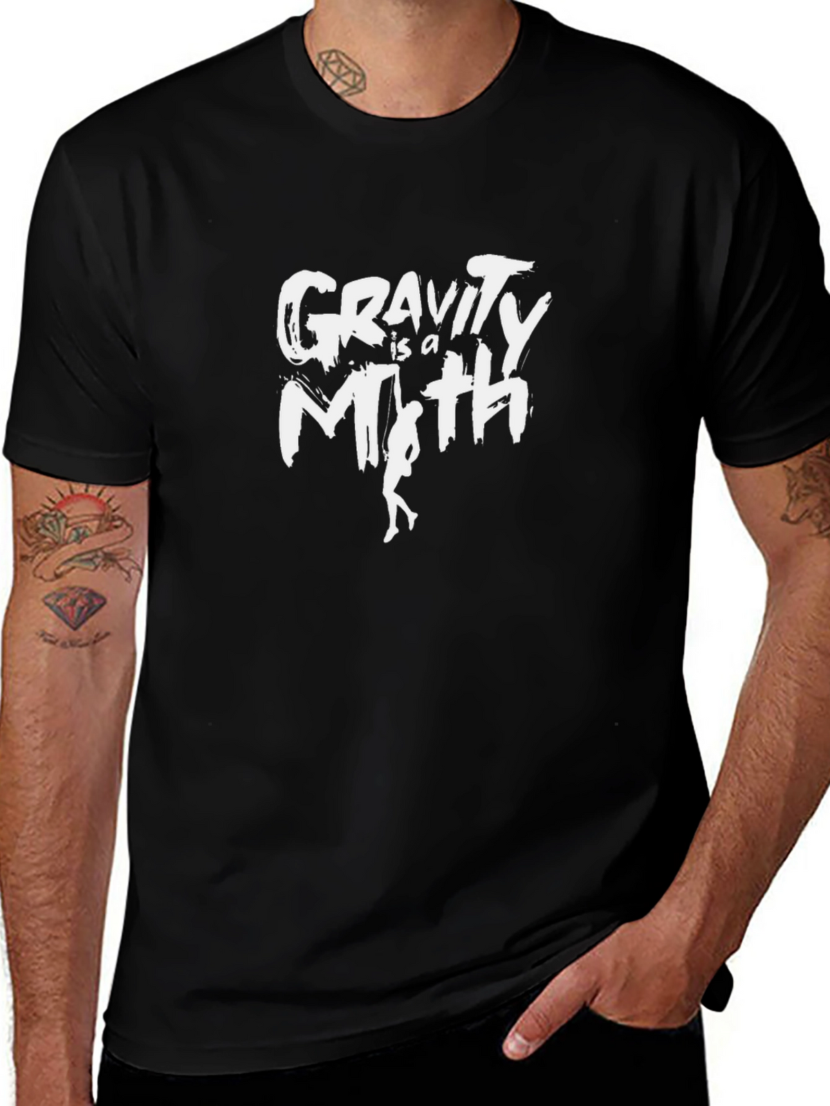 Gravity is a Myth T-Shirt - Black Cotton Tee