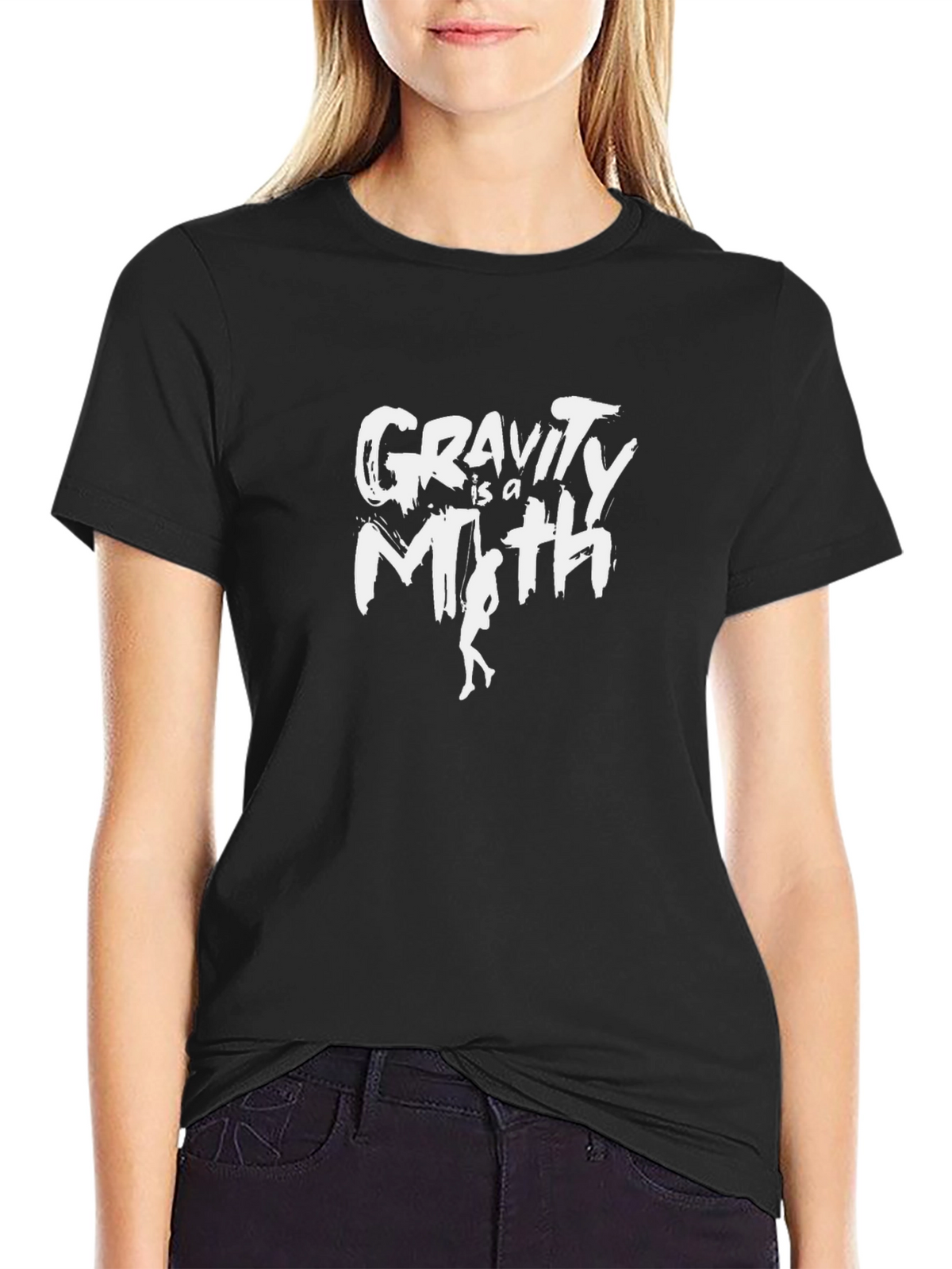 Gravity is a Myth T-Shirt - Black Cotton Tee