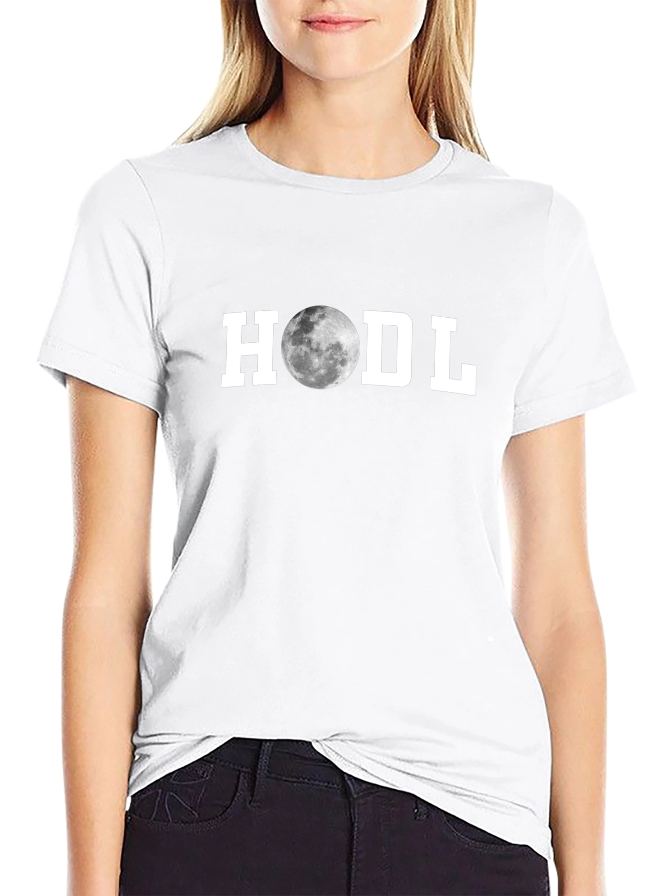 HODL Moon Graphic T-Shirt - Crypto Investor Tee