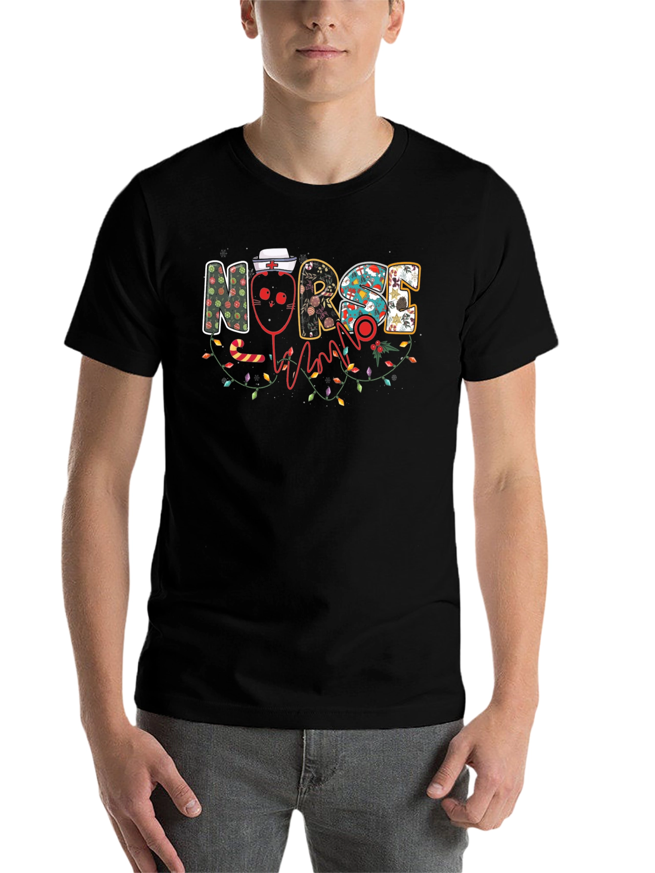 Festive Christmas Nurse T-Shirt