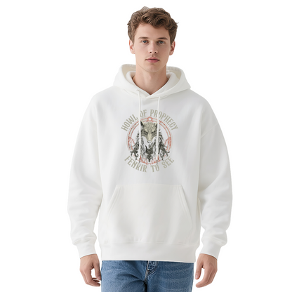 Fenrir Wolf Norse Prophecy Viking Navy Hoodie