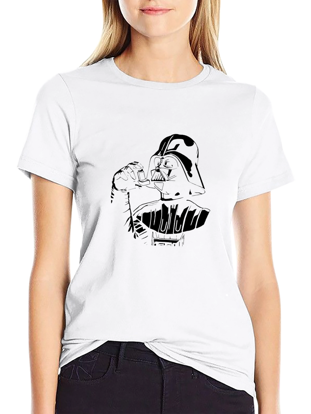Darth Vader Smoking T-Shirt - Dark Side Style