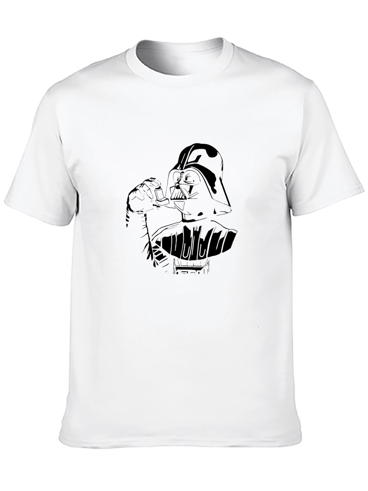 Darth Vader Smoking T-Shirt - Dark Side Style